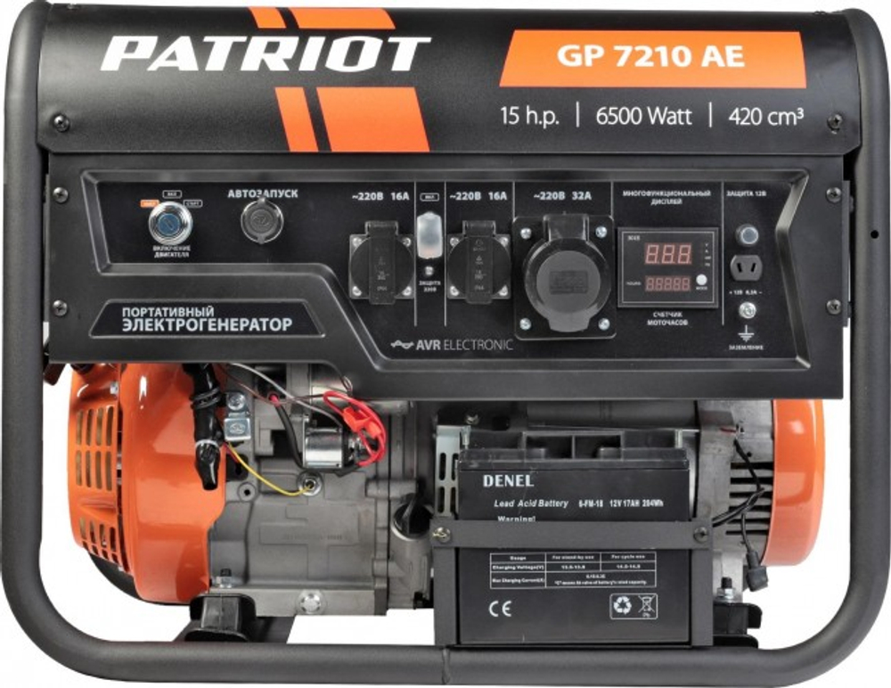 Генератор бензиновый PATRIOT GP 7210 AE с возможностью автоматизации 474101590
