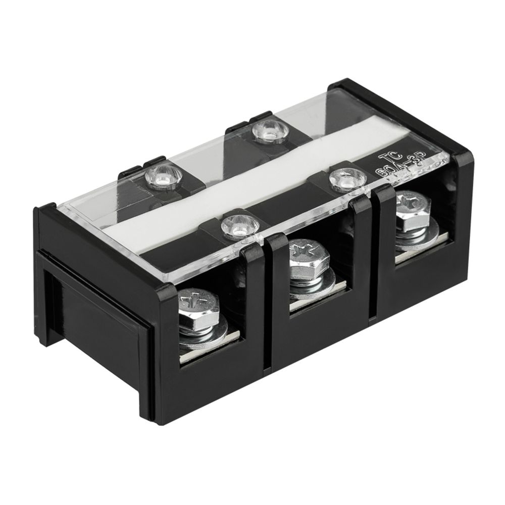 Блок зажимов клеммный БЗН ТС-603 16мм2 60A 3 пары REXANT