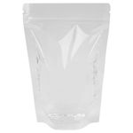 Пакеты дой-пак с замком ZIP LOCK, прозрачные, 100х150 + 30 мм, КОМПЛЕКТ 100 штук, 70 мкм, BRAUBERG, 700695