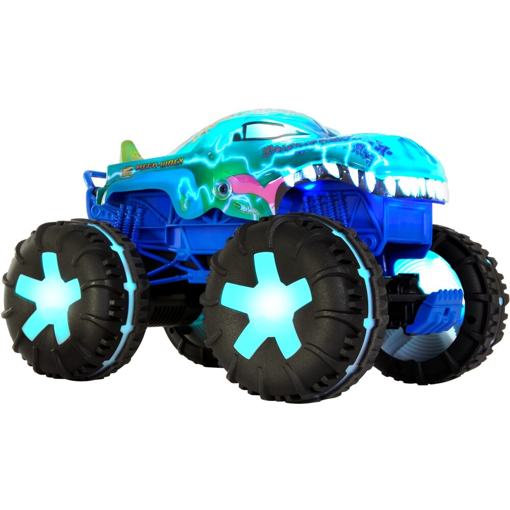 Hot Wheels - Монстр-трак на дистанционном управлении Mega-Wrex Alive 1:15 Light & Sound JBD90 / артикул   JBD90  / GTIN 194735258246