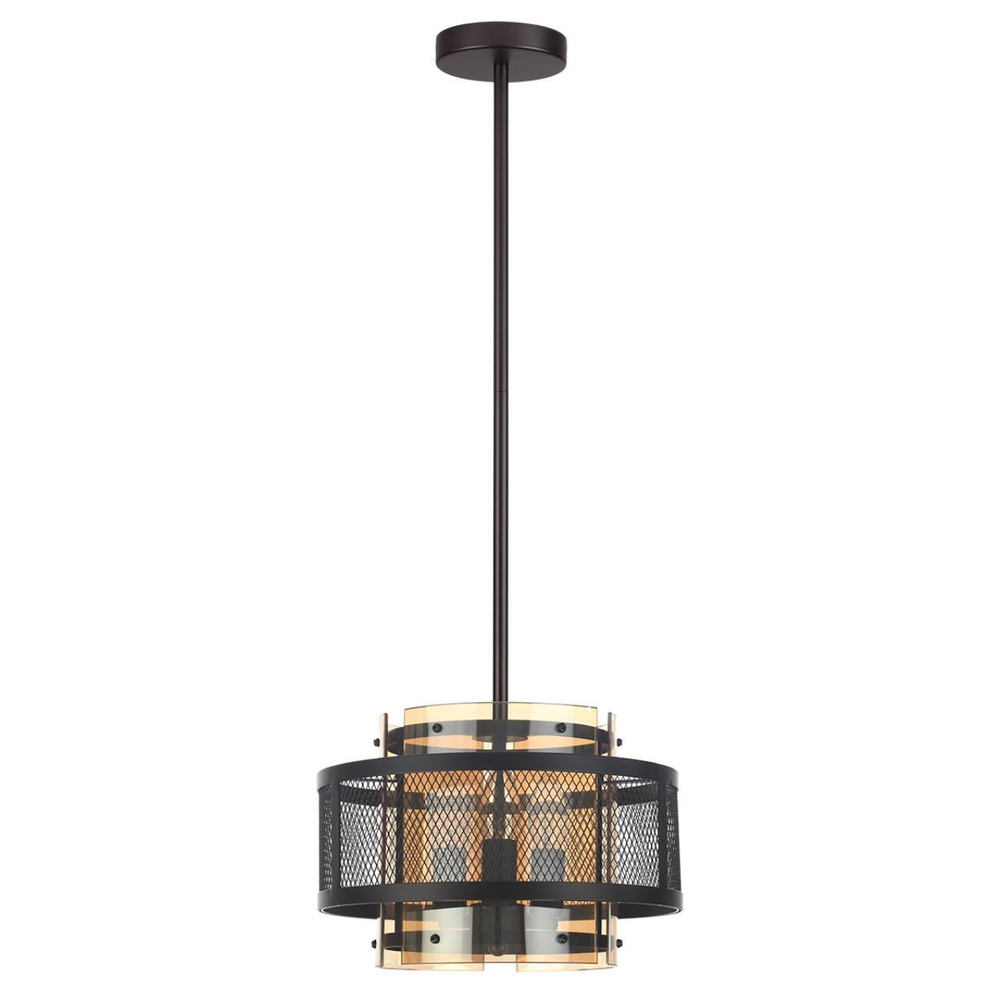 8007/3 MODERNI LN25 251 черный/черный, золотой металл/металл, стекло Подвесной светильник Е14 3*40W 220V ZARINA