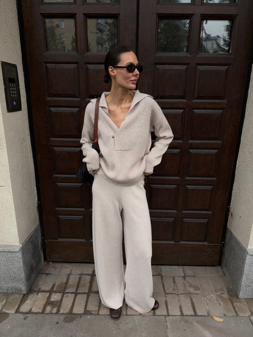 Джемпер с застёжкой TATUM, жемчужный