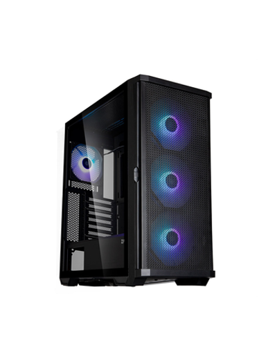 ZALMAN Z10 PLUS, ATX, BLACK, WINDOW, 2x3.5", 2x2.5", 2xUSB3.0, 1xUSB 3.1 Type-C, FRONT 3x140mm ARGB, REAR 1x120mm ARGB
