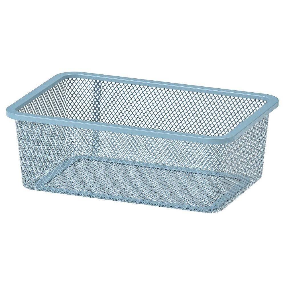 IKEA TROFAST  (ИКЕА ТРОФАСТ)  -  Контейнер из проволоки, серо-голубой, 20x30x10 см