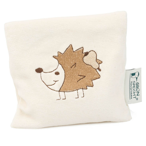 Зеленый дятел, подушка из льняного семени, ежик