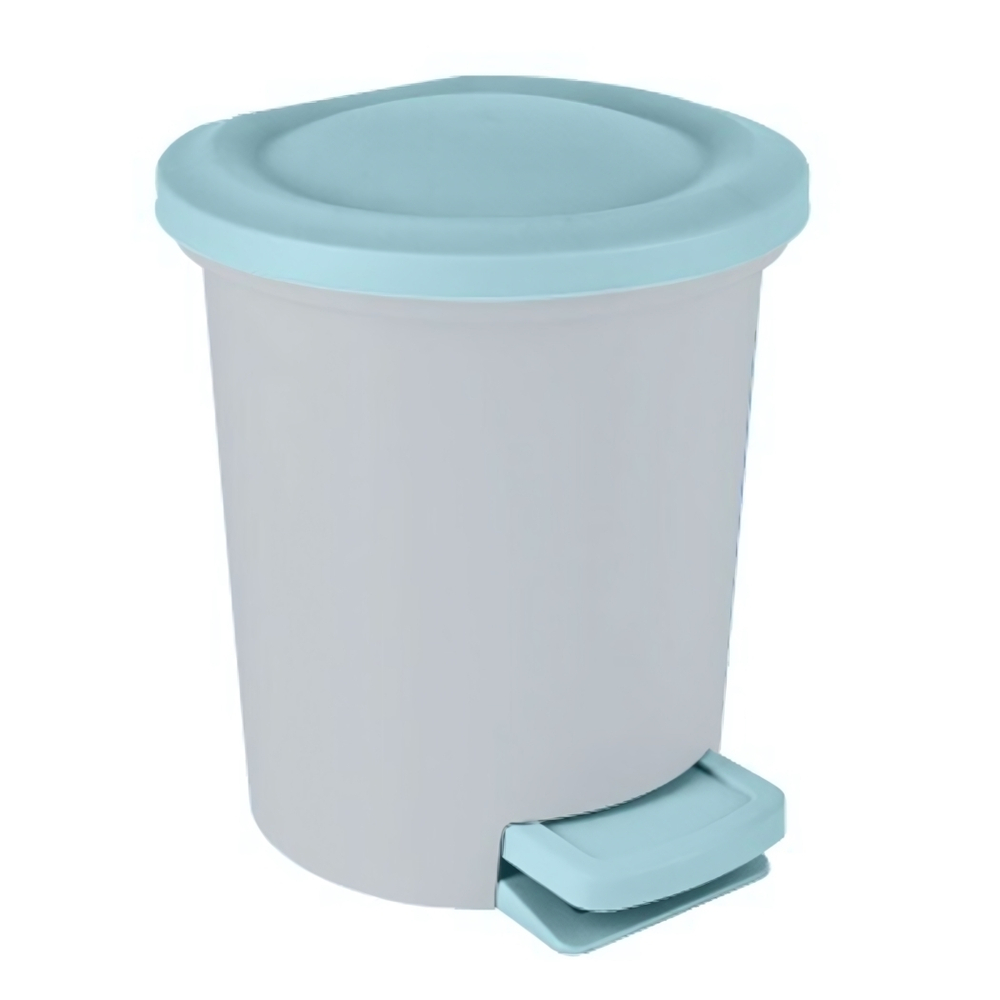 Контейнер для мусора с педалью Vogue 6 л небесный