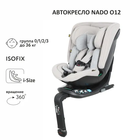Автокресло nado Litchi Isofix 0+/1/2/3 (0-36 кг)
