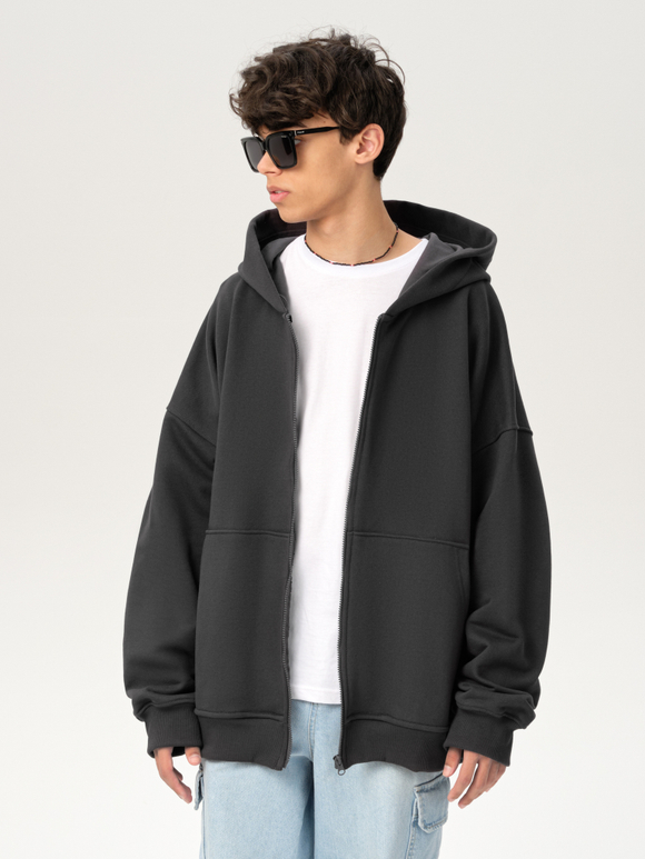 ТОЛСТОВКА оверсайз на молнии Helen 470 г