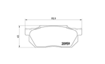 Тормозные колодки Trialli передние дисковые для Honda Jazz 2001-Fit 2001- PF4219
