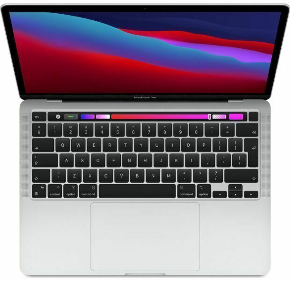 13.3" Ноутбук Apple MacBook Pro 13 Late 2020 (2560x1600, Apple M1 3.2 ГГц, RAM 8 ГБ, SSD 512 ГБ, Apple graphics 8-core), RU, MYDC2LL/A, серебристый