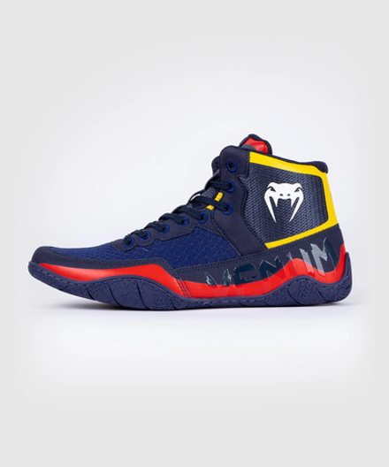 Борцовки Venum Elite Blue/Yellow