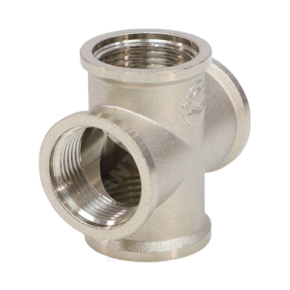 Крест латунь никель Ду 20 (3/4") ВР VALFEX VF.760.N.034