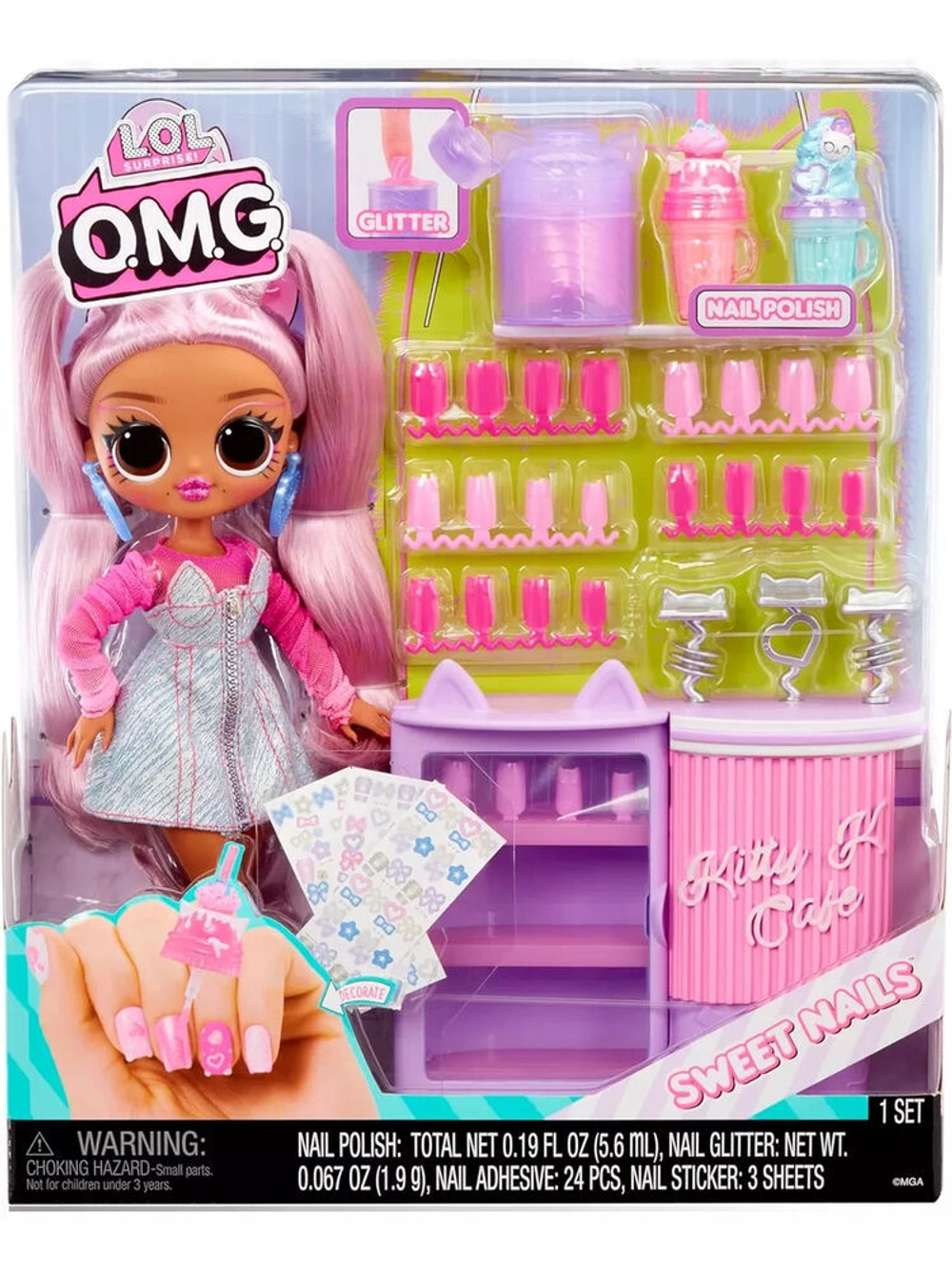 Кукла Лол Омг Omg Kitty K Café Sweet Nails большая