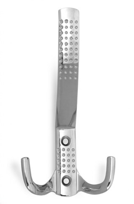 Крючок алюминевый 3-хрожковый хром 28 302