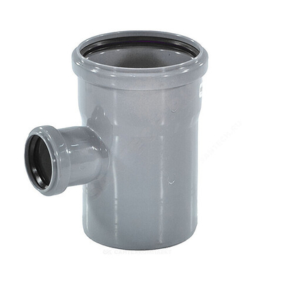 Тройник PP-H переходной серый Дн 110х50х87гр б/нап в/к RTP (РосТурПласт) 36572