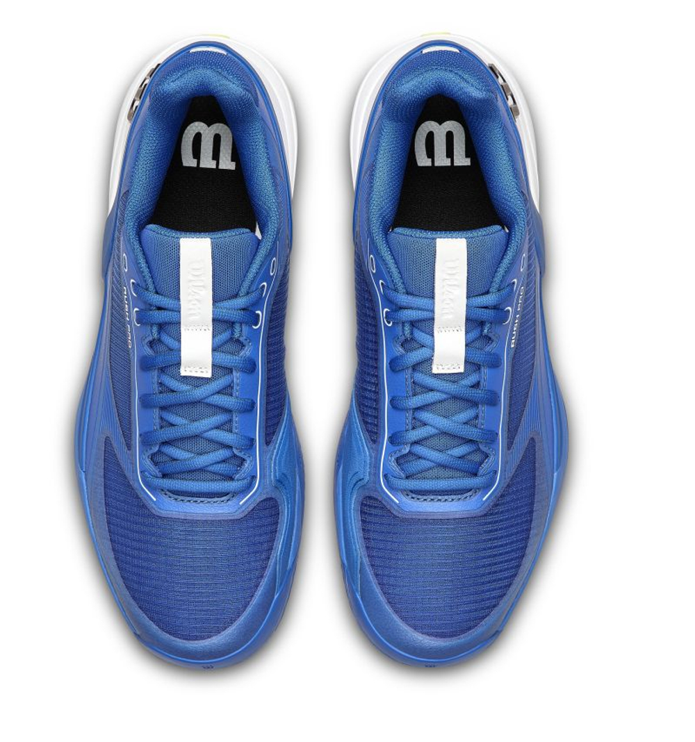 Мужские кроссовки теннисные Wilson Rush Pro 5 Clay - deja vu blue/white/black