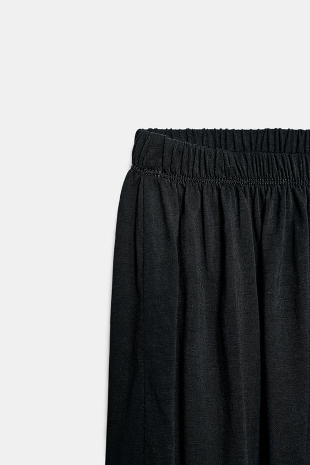 ZARA СВОБОДНЫЕ БРЮКИ-ШАРОВАРЫ, ЧЕРНЫЙ