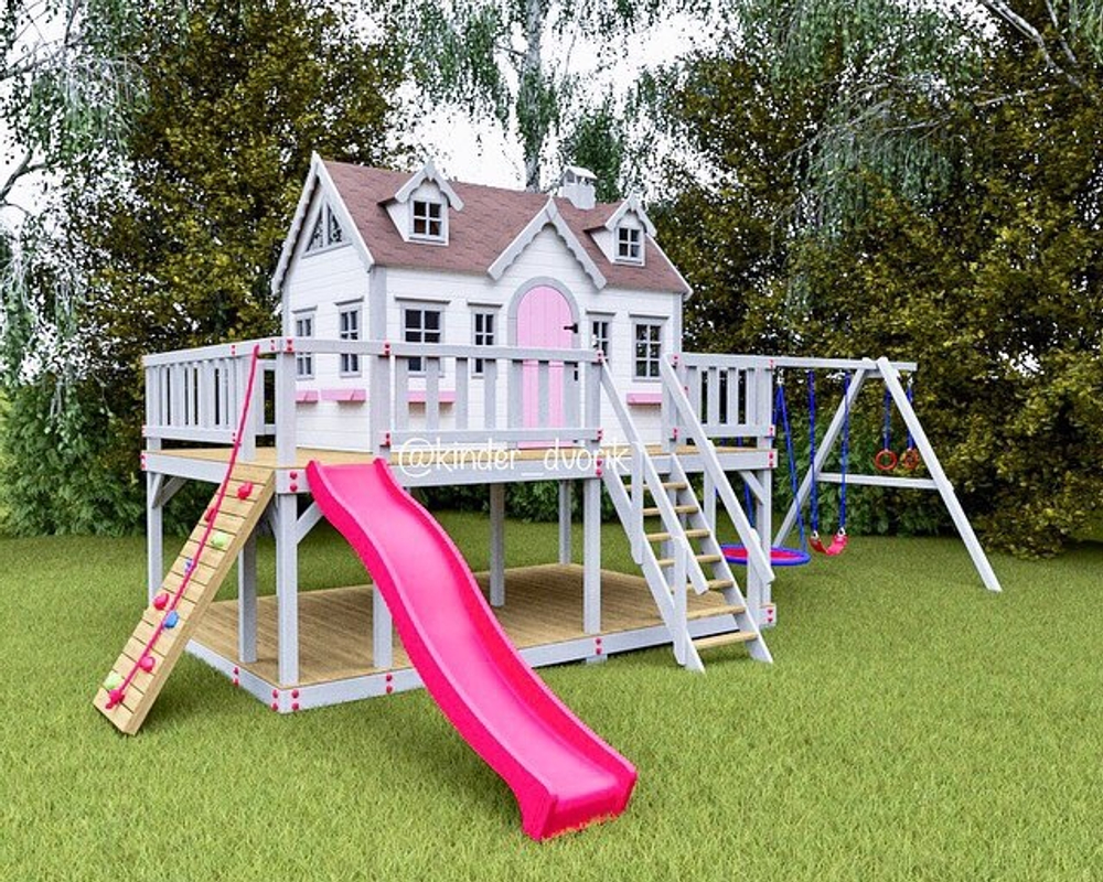 Детский деревянный домик Камилла