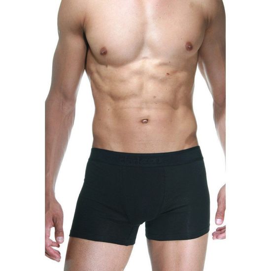 Набор мужских трусов боксеров 3в1 (красные с принтом, черные, красные) DARKZONE DZN9037