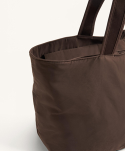 Oysho Мягкая сумка-шоппер, коричневый