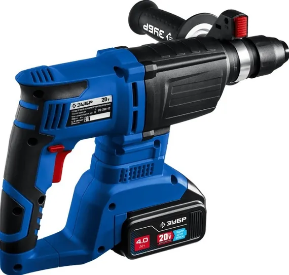 Аккумуляторный перфоратор "ЗУБР" Профессионал PB-260-42