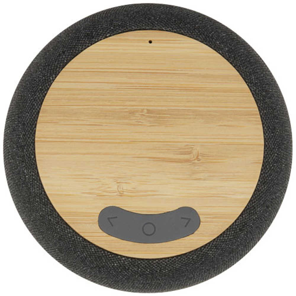 Bluetooth®-динамик и беспроводное зарядное устройство из бамбука/переработанного ПЭТ-пластика Ecofiber