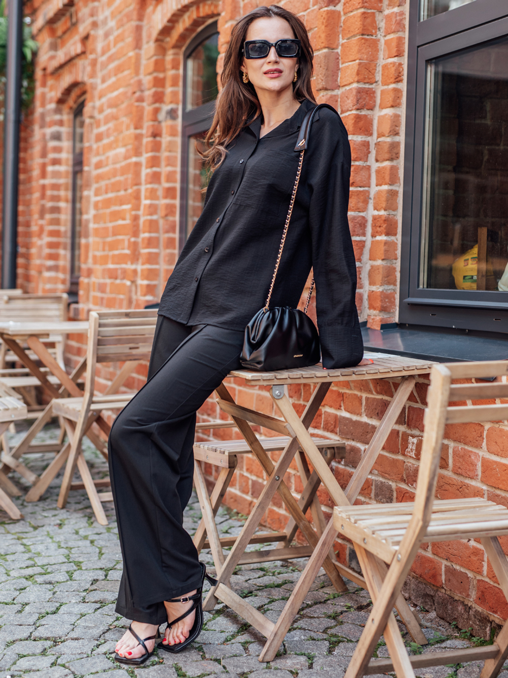 Рубашка женская | Бл-1012 б вискоза крэп