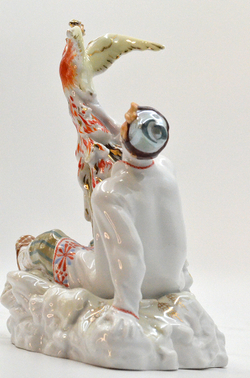 Иван-царевич с Жар-птицей. Коллекционная фарфоровая статуэтка. СССР. ЛФЗ. 1950-е гг.