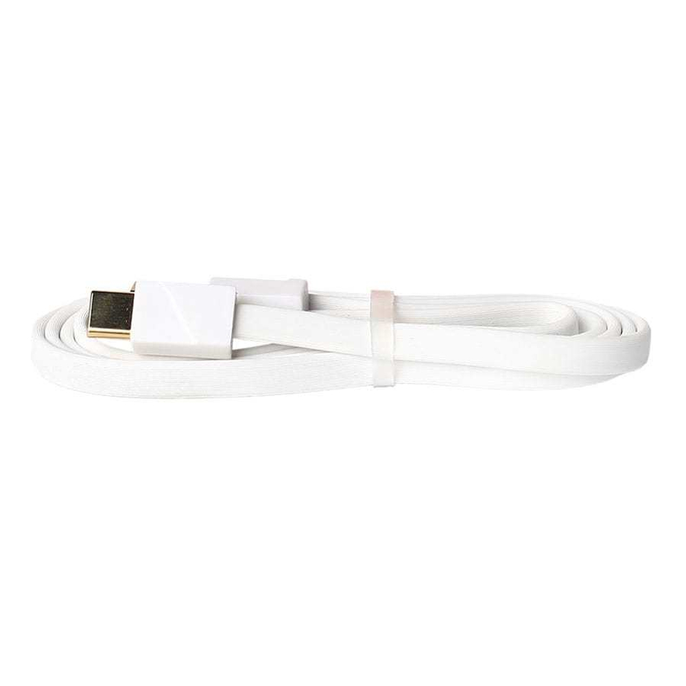 Кабель USB - Type-C Remax RC-048a (3A, плоский) Белый