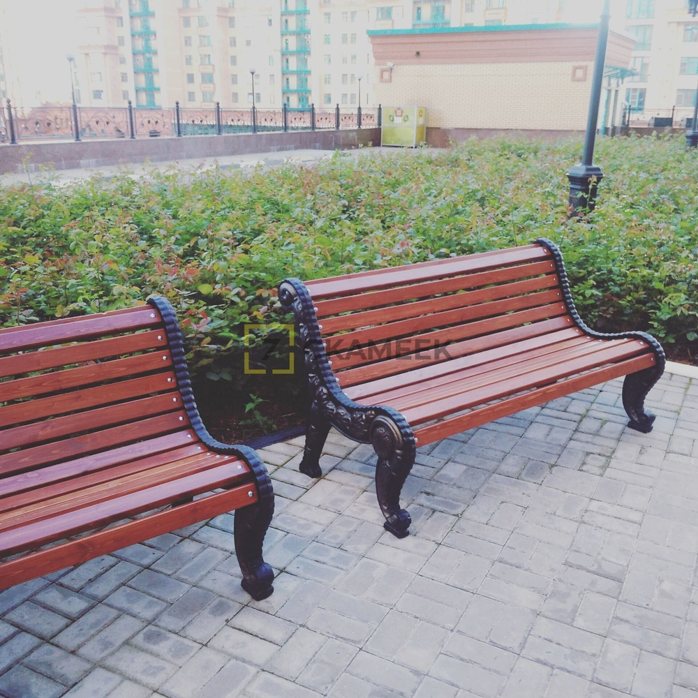 Скамейка парковая «Город Классика» (2,5 м термоясень)