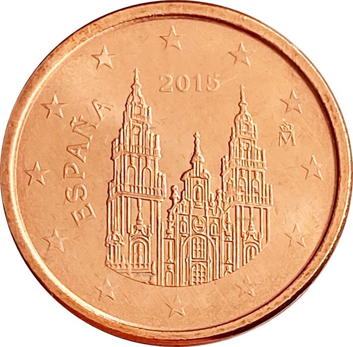 1 евроцент 2015 Испания (1 euro cent)