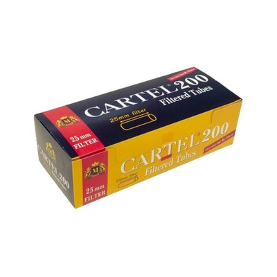 Гильзы для сигарет "Cartel" Extra Long Filter 25мм 200шт. Товар уцененный
