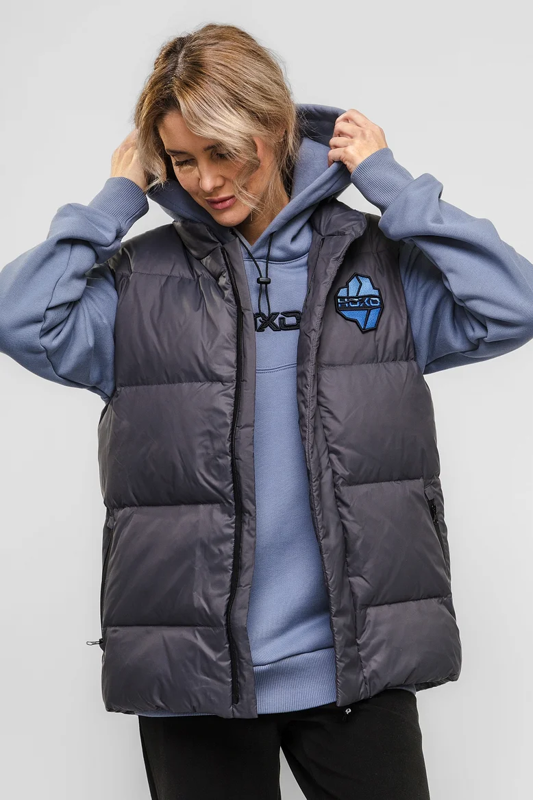 Жилет "НОХО" утеплённый, унисекс, цвет "Стальной ледник"