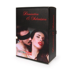 Большой набор БДСМ в черном цвете: маска, кляп, зажимы, плётка, ошейник, наручники, оковы, щекоталка, фиксатор (Цвет: черный)