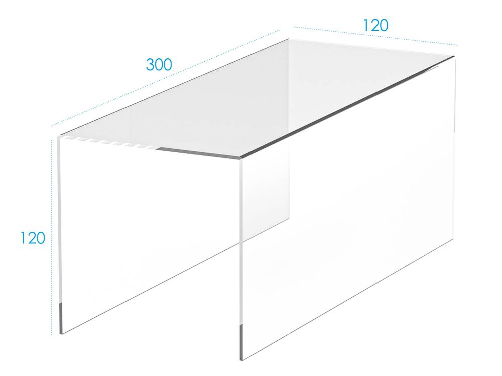 Подиум настольный П-образный акриловый для товара