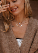 Колье «Фазы луны» с лабрадоритом