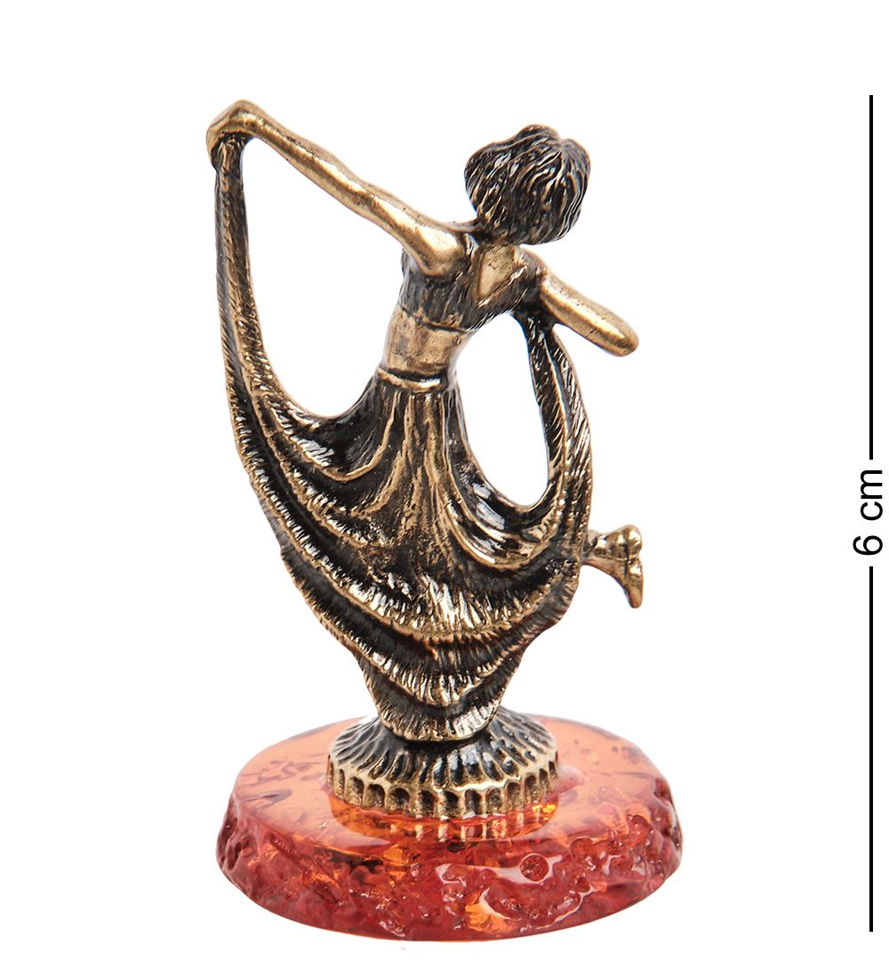 Народные промыслы AM-1815 Фигурка «Танец» (латунь, янтарь)