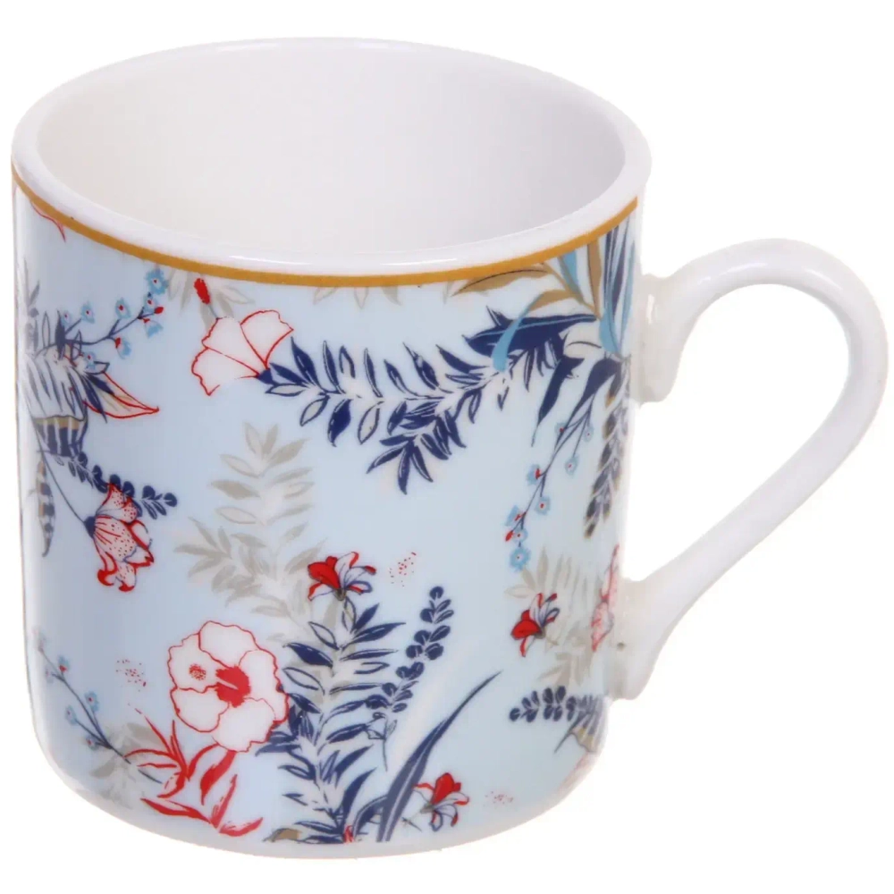 Кофейный набор 12 предметов «Paradise» (6кружек 90мл+6блюдец), голубой