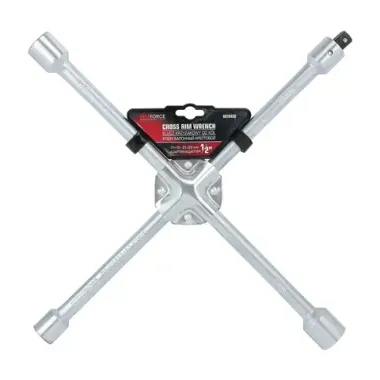 Ключ балонный крестовой 17-19-21-22мм с адаптером 1/2''на пластиковом держателе YATAFORCE YF-681B450