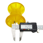 Ролик носовой L=74 мм,D=73/50/14.5 мм PVC желтый KNOTT