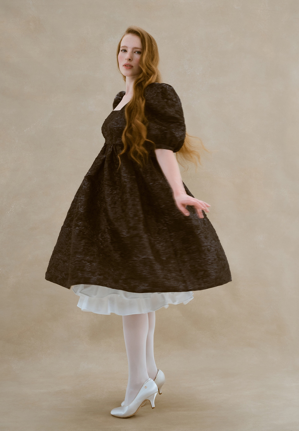 Royal black dress