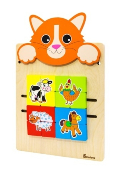 Настенный Бизиборд "Котик"