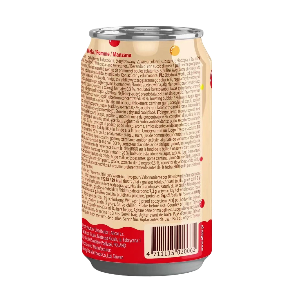 Напиток Bubble Tea со вкусом яблока