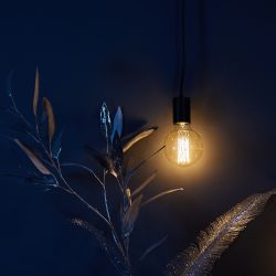 IL-V-G95-60-GOLDEN-E27 VW01 Лампа накаливания Vintage. Форма шар. Форма нити VW. Картон. ТМ Uniel