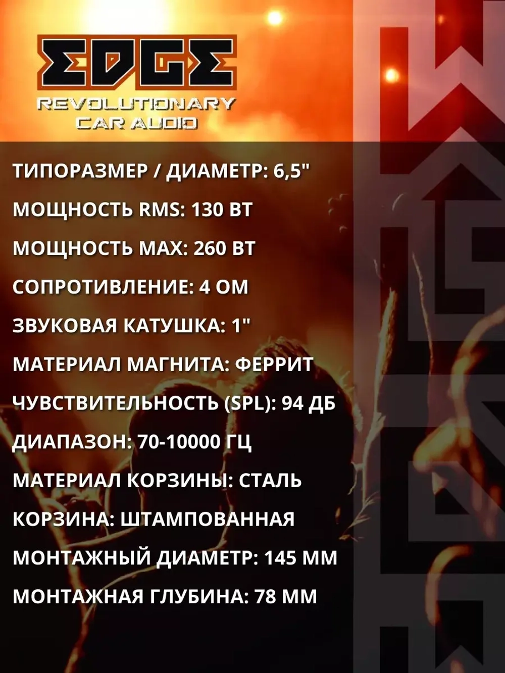 Динамики 16 автомобильные колонки в машину (пара)