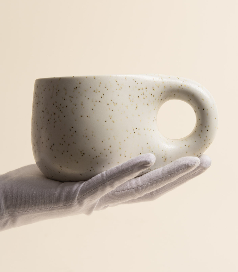 Кружка – Коричнево–белая в крапинку | Wild Muse