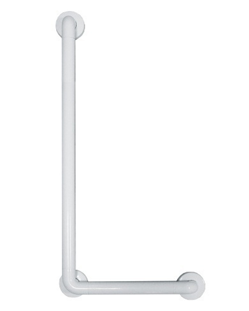 Поручень угловой 3 точки опоры правый алюминий NOFER 15158.NBA белый
