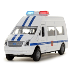 Модель ин. мет. "Ford Transit. Полиция" 13см. свет-звук, двери, багаж., коробка SB-13-02-2 (48) (Техноп