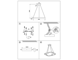 Ambrella Подвесной светодиодный светильник LineTech FL5802