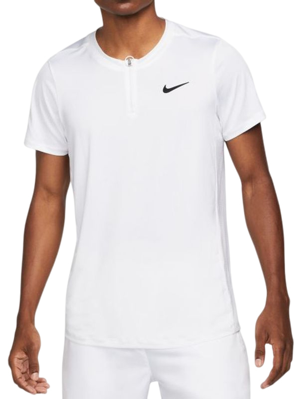 Мужское теннисное поло Nike Men's Court Dri-Fit Advantage Polo - white/black
